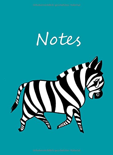 Notizbuch A4 - kariert - Zebra petrol: DIN A4 - Tagebuch - Comic - türkis Manga