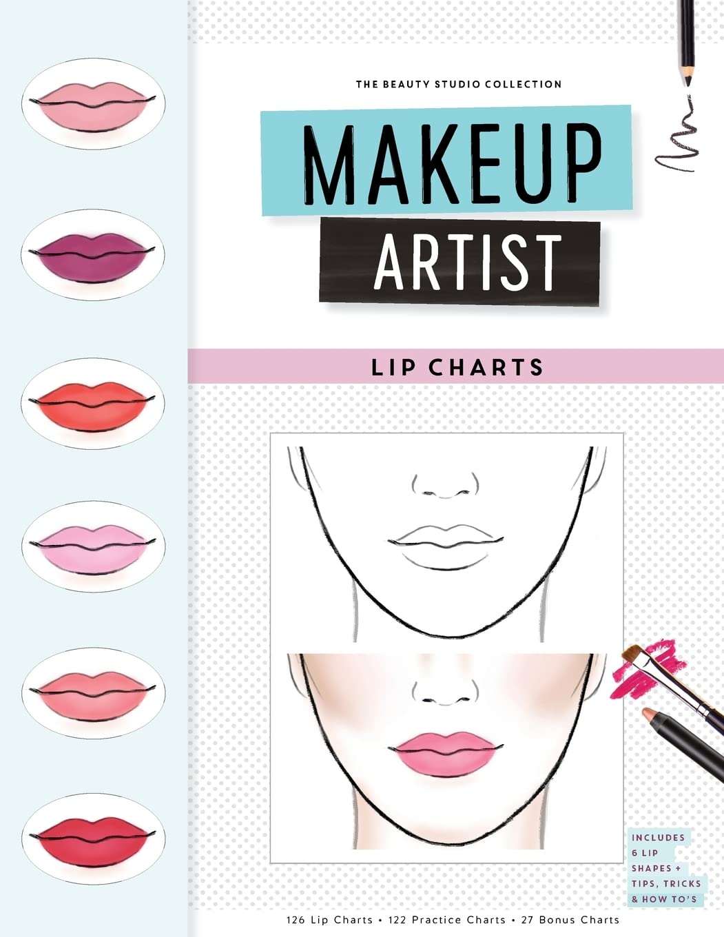 Makeup Artist Lip Charts (Beauty Studio Collection) Health, Nutrition & Fitness