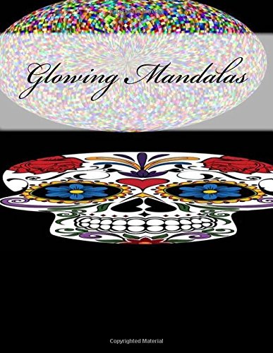 Glowing Mandalas: Stress Relief Coloring Book for Adults: Black Background Coloring Book for Adults Lifestyle