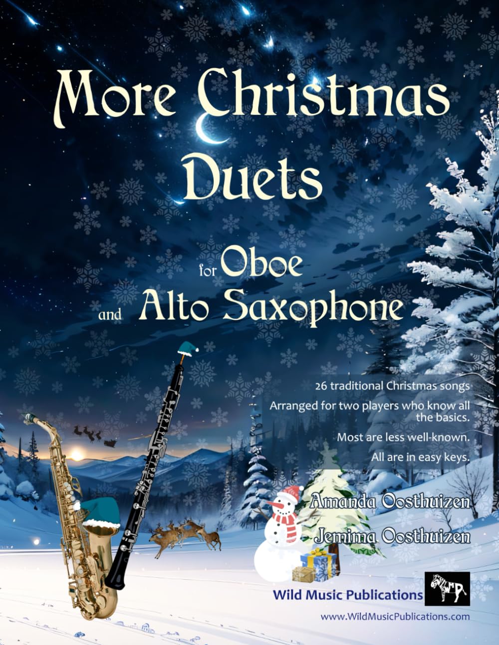 More Christmas Duets for Oboe and Alto Saxophone: 26 Christmas songs arraged for two equal players who know all the basics. Most are less well-known, all are in easy keys. Sheet Music