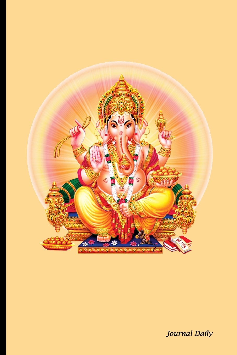 Journal Daily: Ganesh Blessing Design, Lined Blank Journal Book,150 Pages,6" x 9" (15.24 x 22.86 cm) Reliable Journal, Durable Softcover Media & Communication