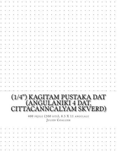 (1/4") Kagitam Pustaka Dat (angulaniki 4 dat, cittacanncalyam skverd): 400 pejilu (200 sits), 8.5 X 11 angulalu Mathematics