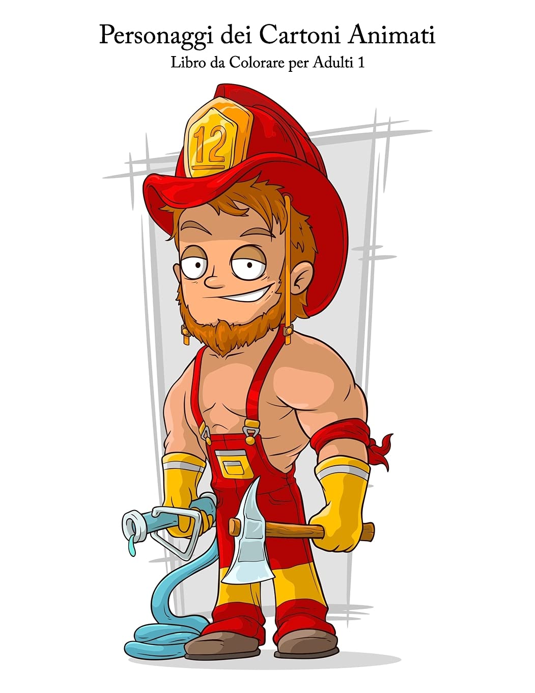 Personaggi dei Cartoni Animati Libro da Colorare per Adulti 1 Film, Art & Culture