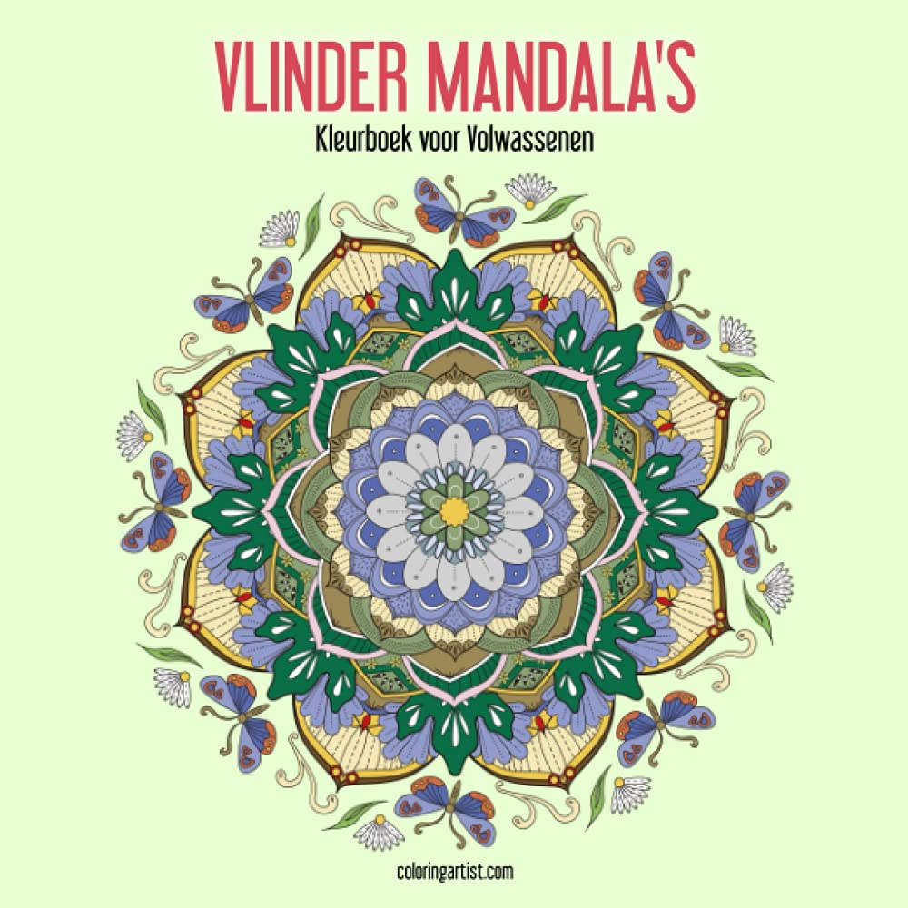Vlinder Mandala's Kleurboek voor Volwassenen 1 Film, Art & Culture