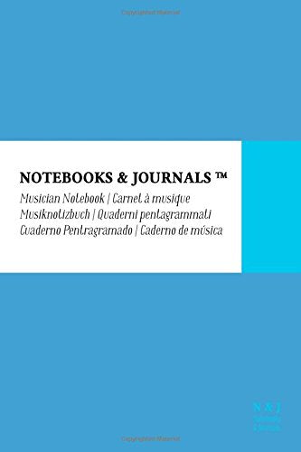 Quaderni Pentagrammati Notebooks & Journals, Pocket, Cielo Blu, Soft Cover: (10.16 x 15.24 cm)(Quaderni Musica, Pentagrama, Taccuino Musica) Arts & Music