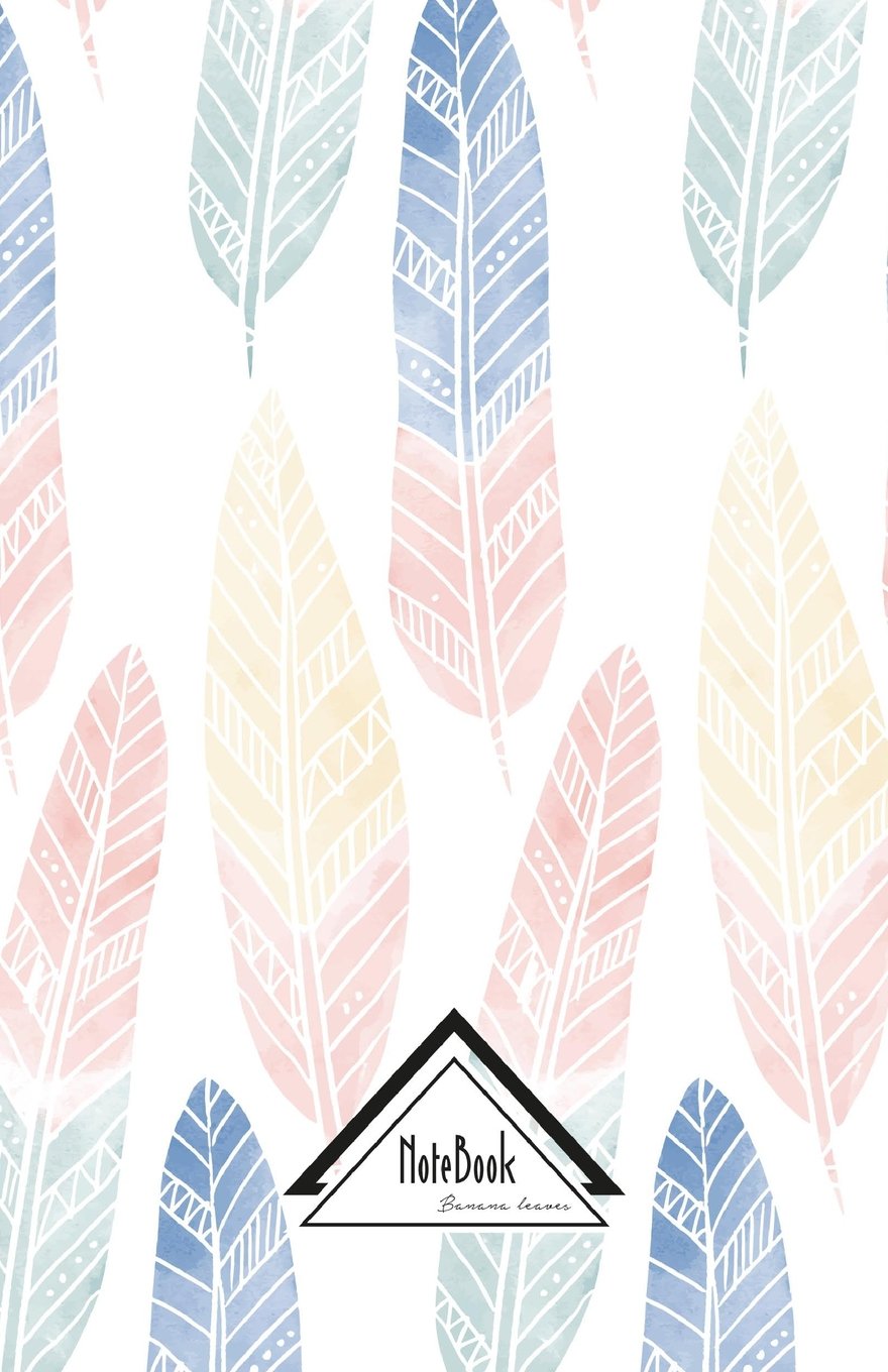 Notebook Journal Dot-Grid,Graph,Lined,No lined :Pastel Bohemian Hipster Feathers: Small Pocket Notebook Journal Diary, 120 pages, 5.5" x 8.5" (Blank Notebook Journal, Band 20) Essays & Short Stories