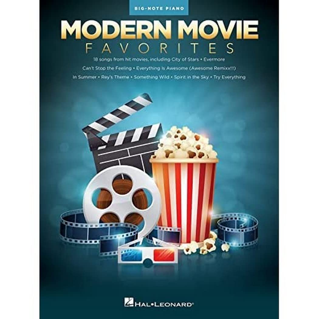 Modern Movie Favorites -For Big Note Piano- (Piano Book): Songbook für Klavier Social Sciences