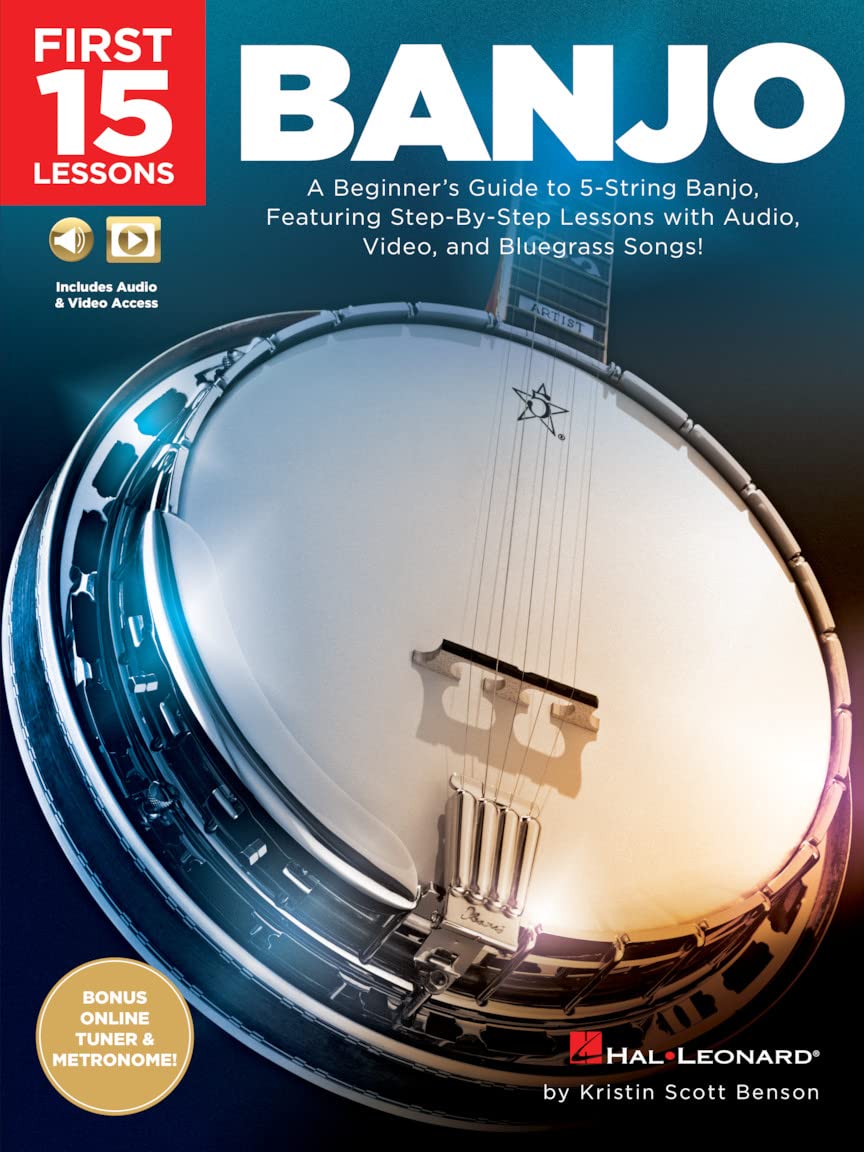 First 15 Lessons - Banjo Book/Online Media Sheet Music