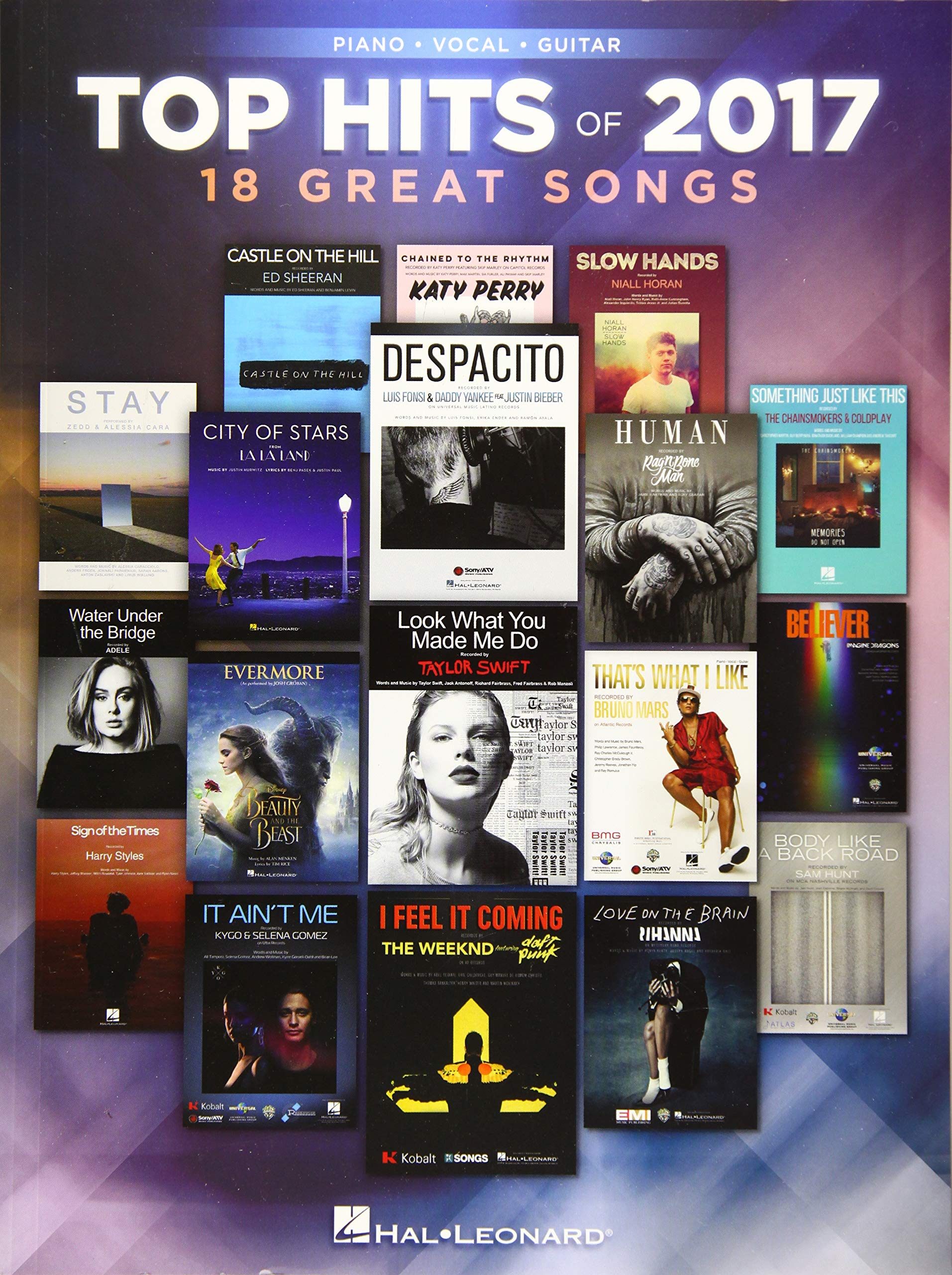Top Hits of 2017: 18 Great Songs: Piano - Vocal - Guitar Social Sciences