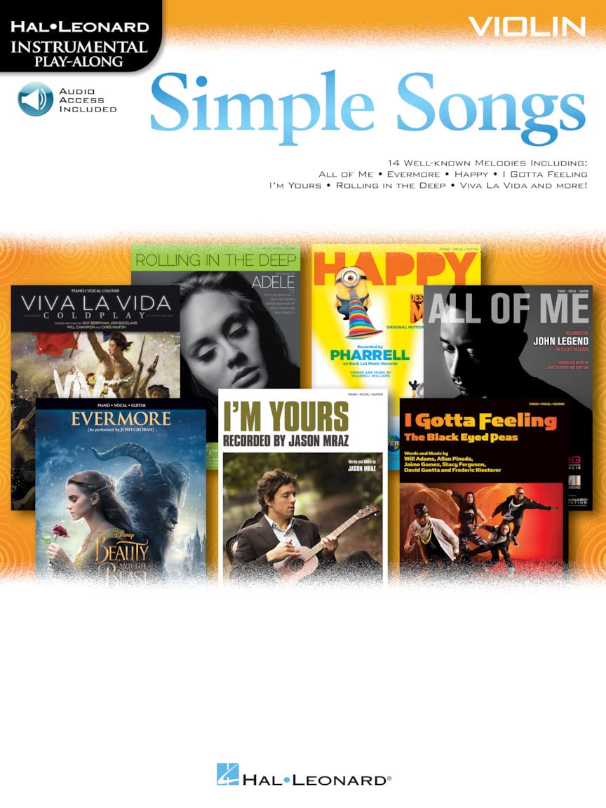 Simple Songs - Instrumental Play-Along for Violin (Book/Online Audio) Sheet Music