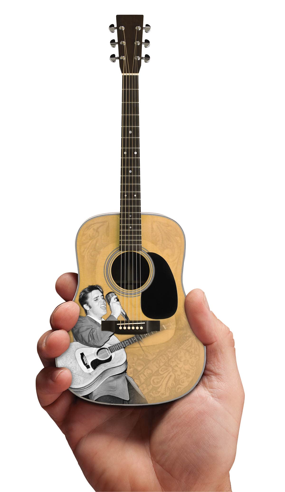 Elvis Presley Signature '55 Tribute Acoustic Model: Miniature Guitar Replica Collectible book
