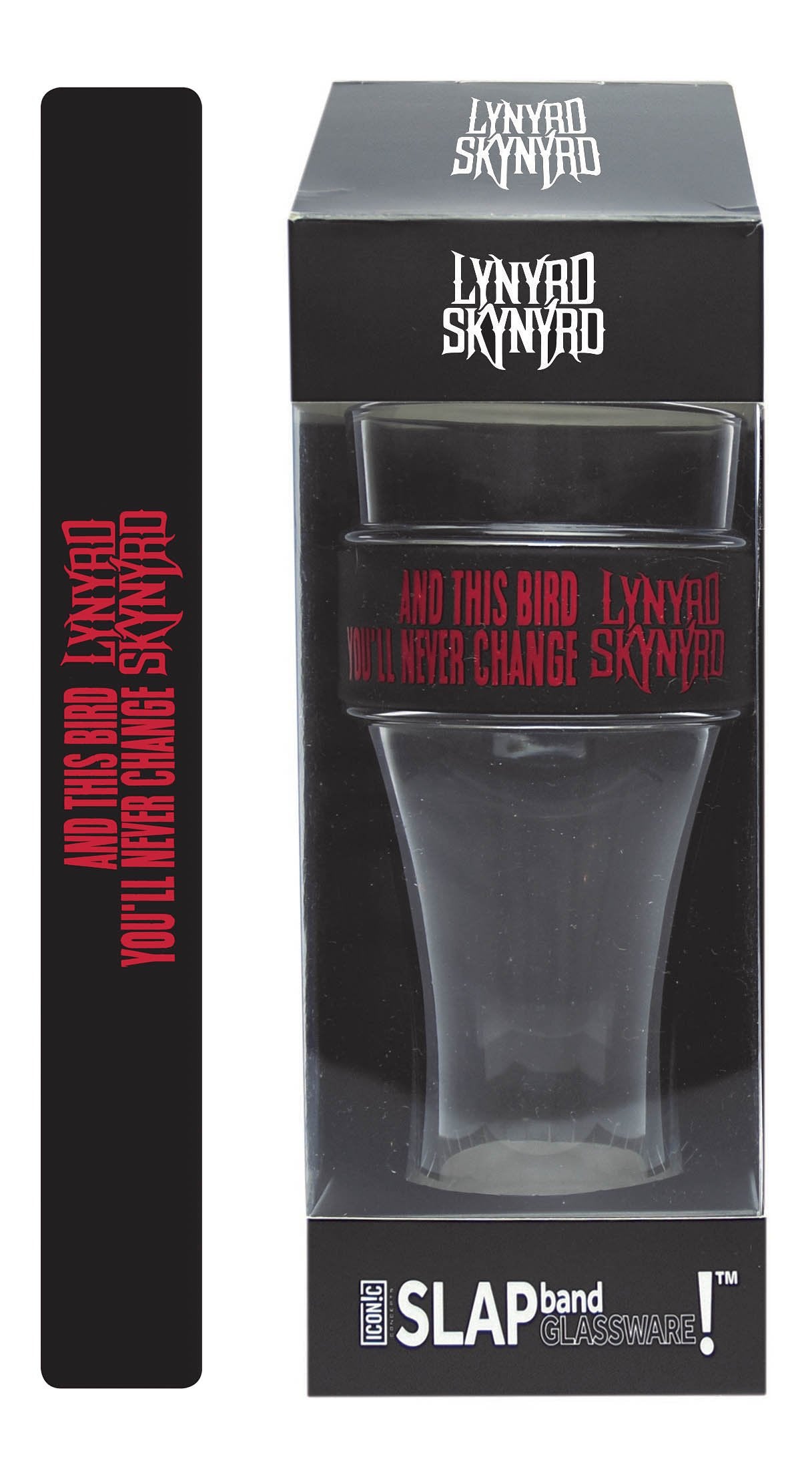 Lynyrd Skynyrd Slap Band Single Pint Glassware: Black Band/Red Letters Books