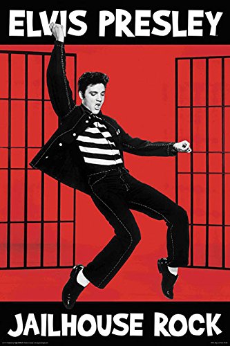 Elvis - Jailhouse - Wall Poster: 24 Inches X 36 Inches Books