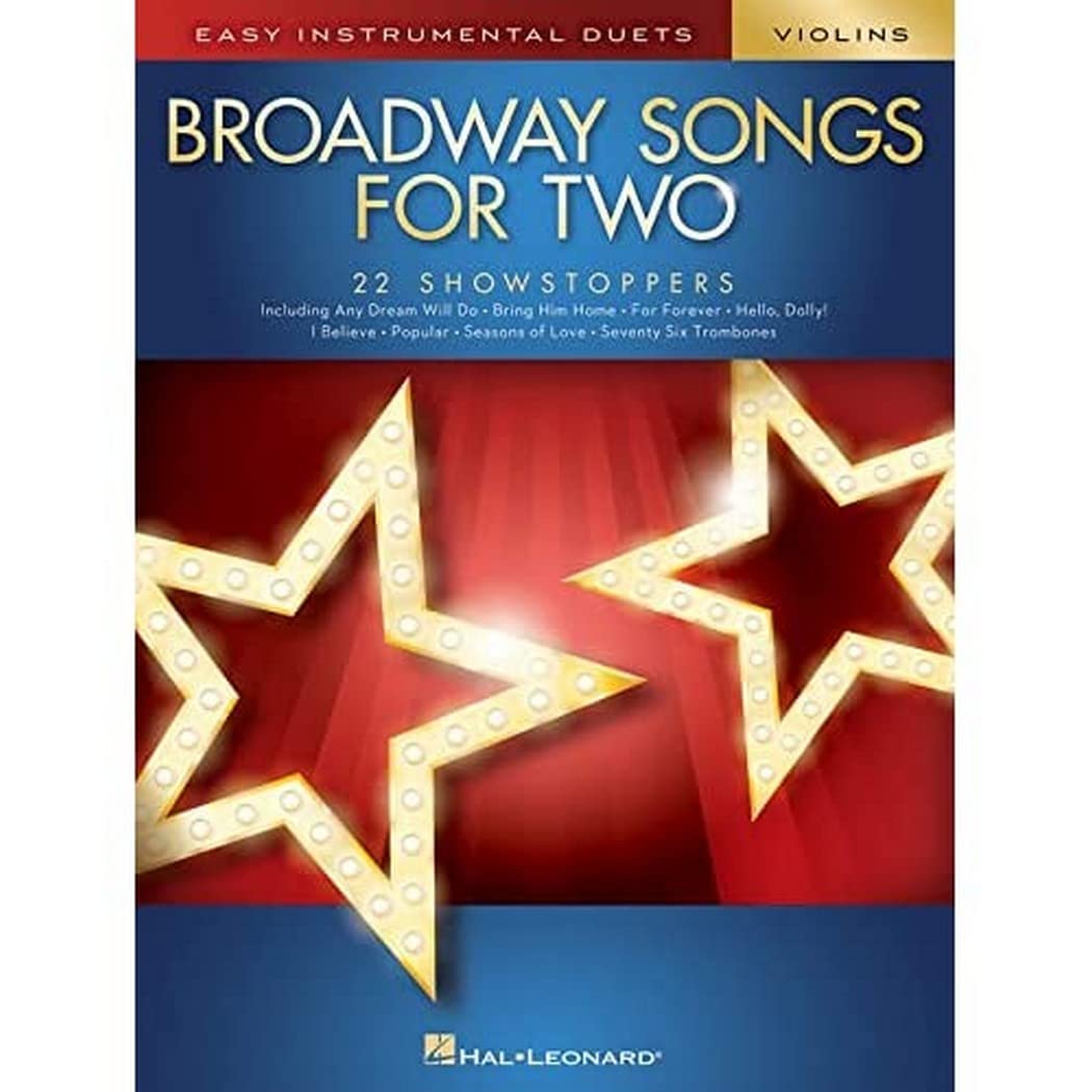 Easy Intrumental Duets Broadway Songs -For Two Violins- (Book): Noten, Sammelband für Violine (Easy Instrumental Duets) Sheet Music