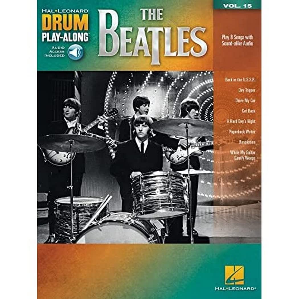 The Beatles Drum Play-Along Volume 15 - Book/Online Audio Media & Communication