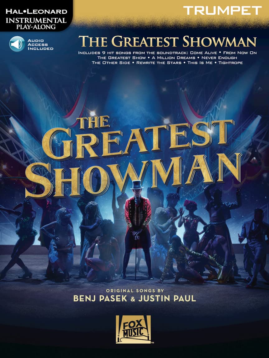 The Greatest Showman Instrumental Play-Along Series for Trumpet - Book/Online Audio Sheet Music