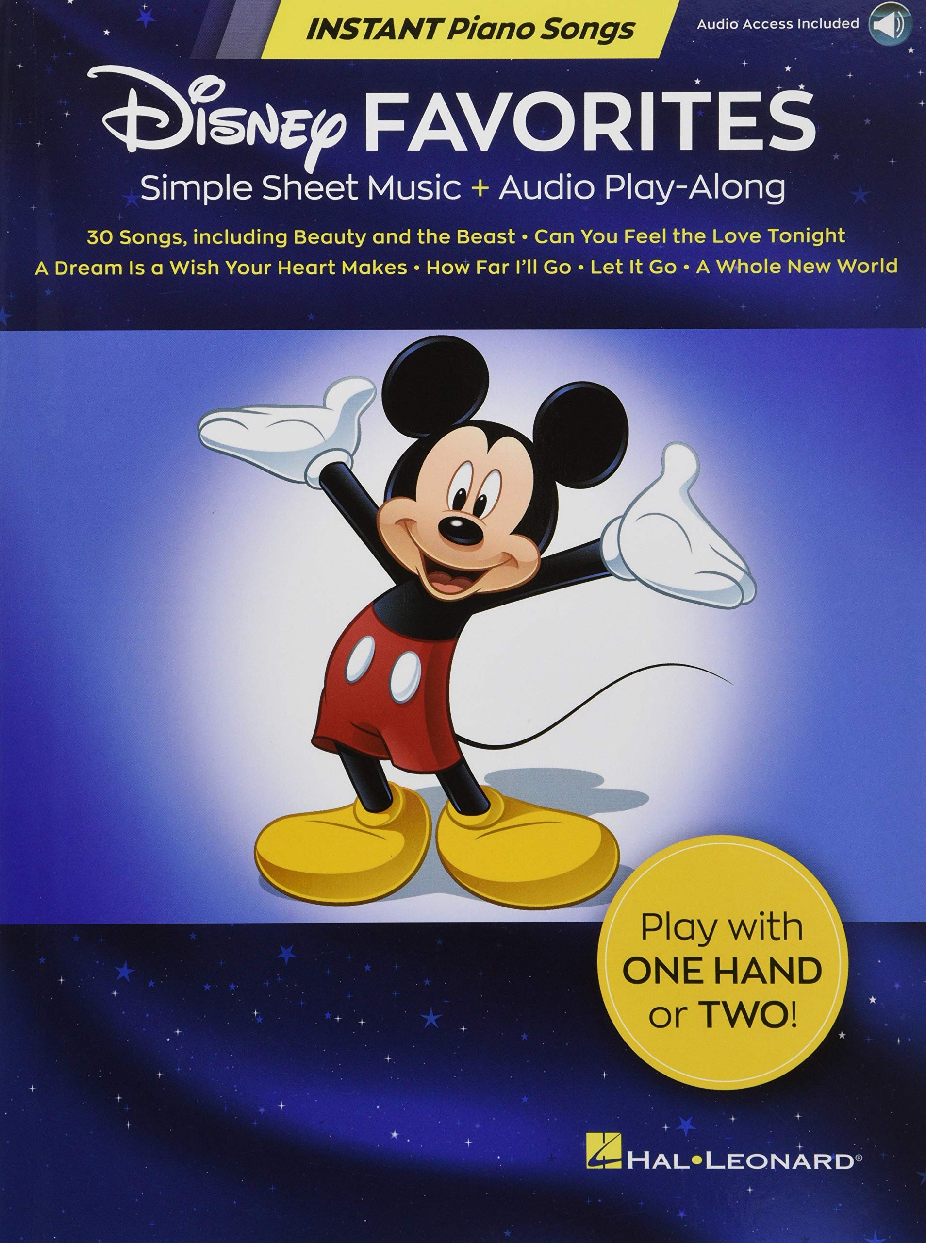 Disney Favorites - Instant Piano Songs: Simple Sheet Music + Audio Play-Along Sheet Music