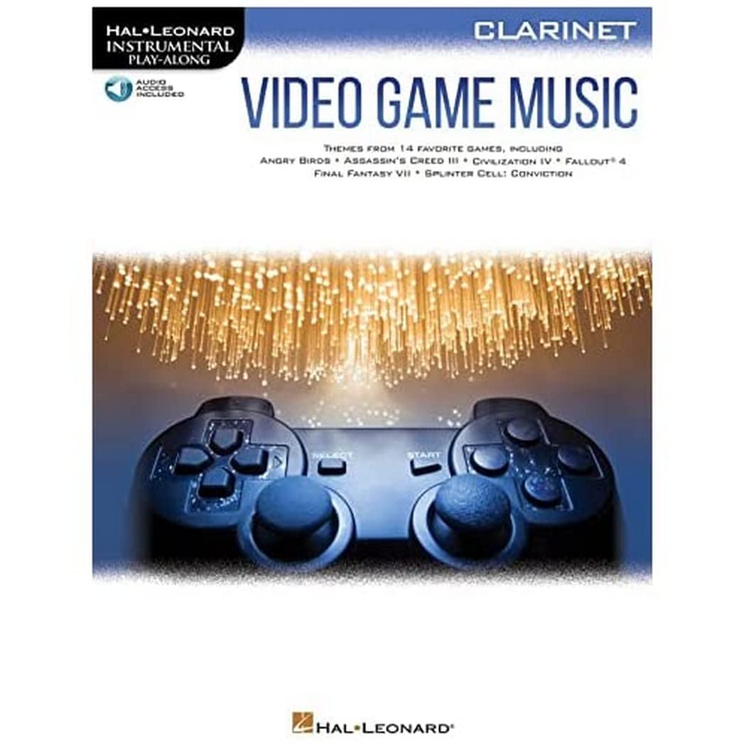 Video Game Music for Clarinet: Instrumental Play-Along Series (Hal Leonard Instrumental Play-along) Media & Communication
