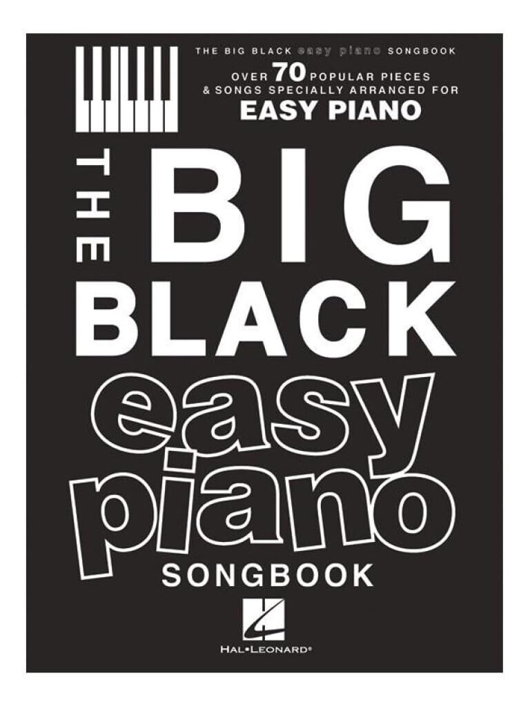 The Big Black Easy Piano Songbook: Over 70 Popular Pieces & Songs Specially Arranged For Easy Piano. Noten, Sammelband für Klavier Sheet Music