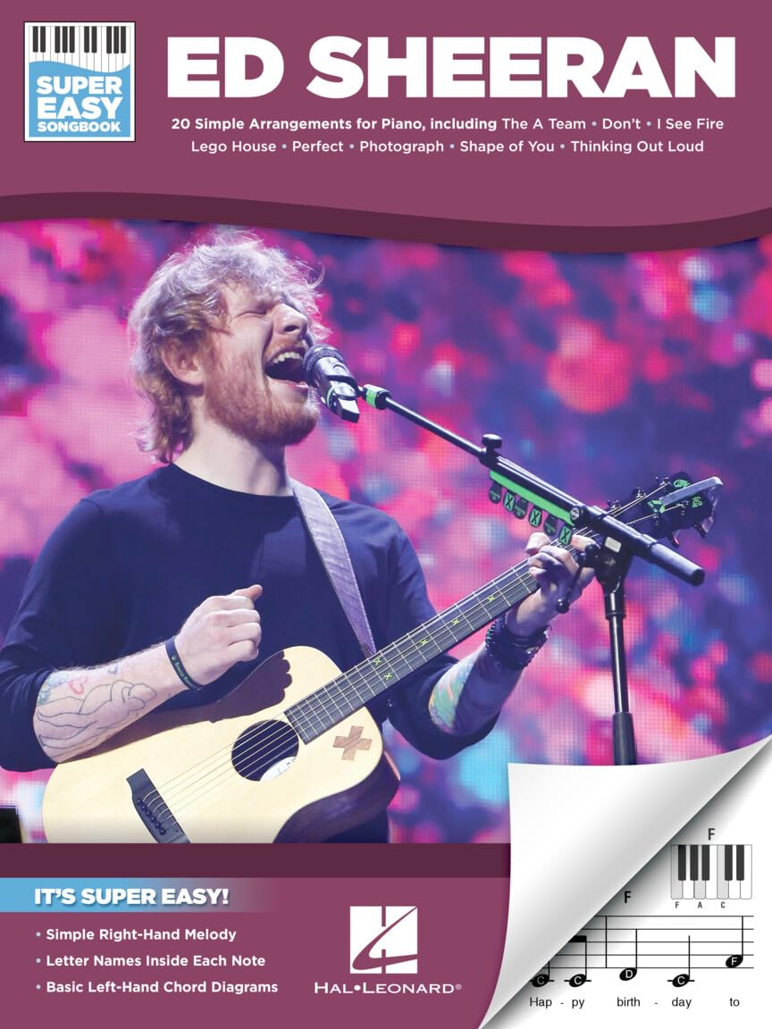 Ed Sheeran - Super Easy Songbook. Easy Piano.: 20 Simple Arrangement for Piano Social Sciences