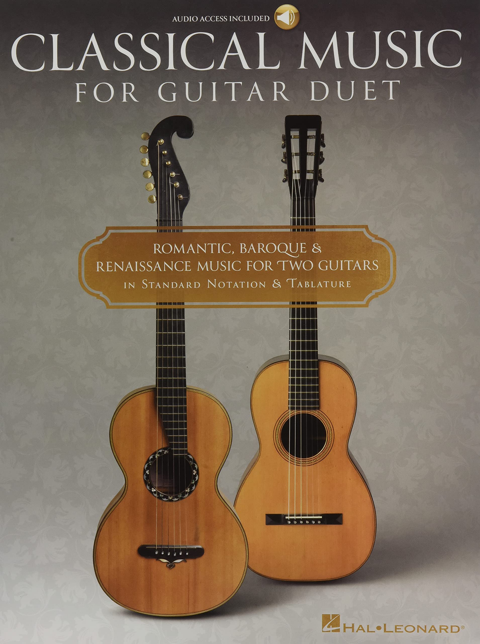 Classical Music for Guitar Duet - Romantic, Baroque & Reniassance Music for Two Guitars in Standard Notation and Tablature Sheet Music