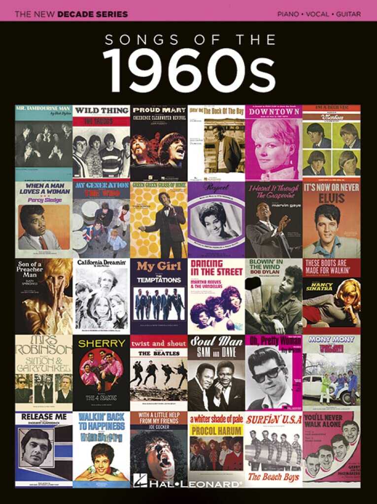 The New Decade Series: Songs of the 1960s. Klavier, Gesang, Gitarre (Songbooks). Sheet Music