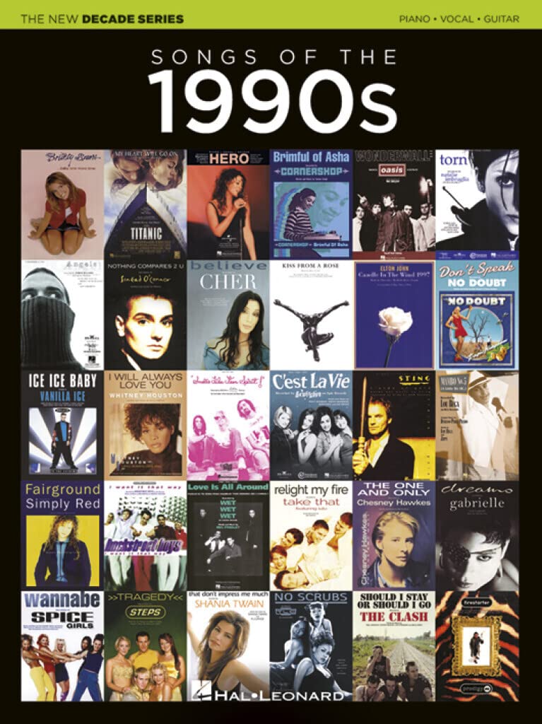 The New Decade Series: Songs of the 1990s - Piano, Vocal and Guitar book