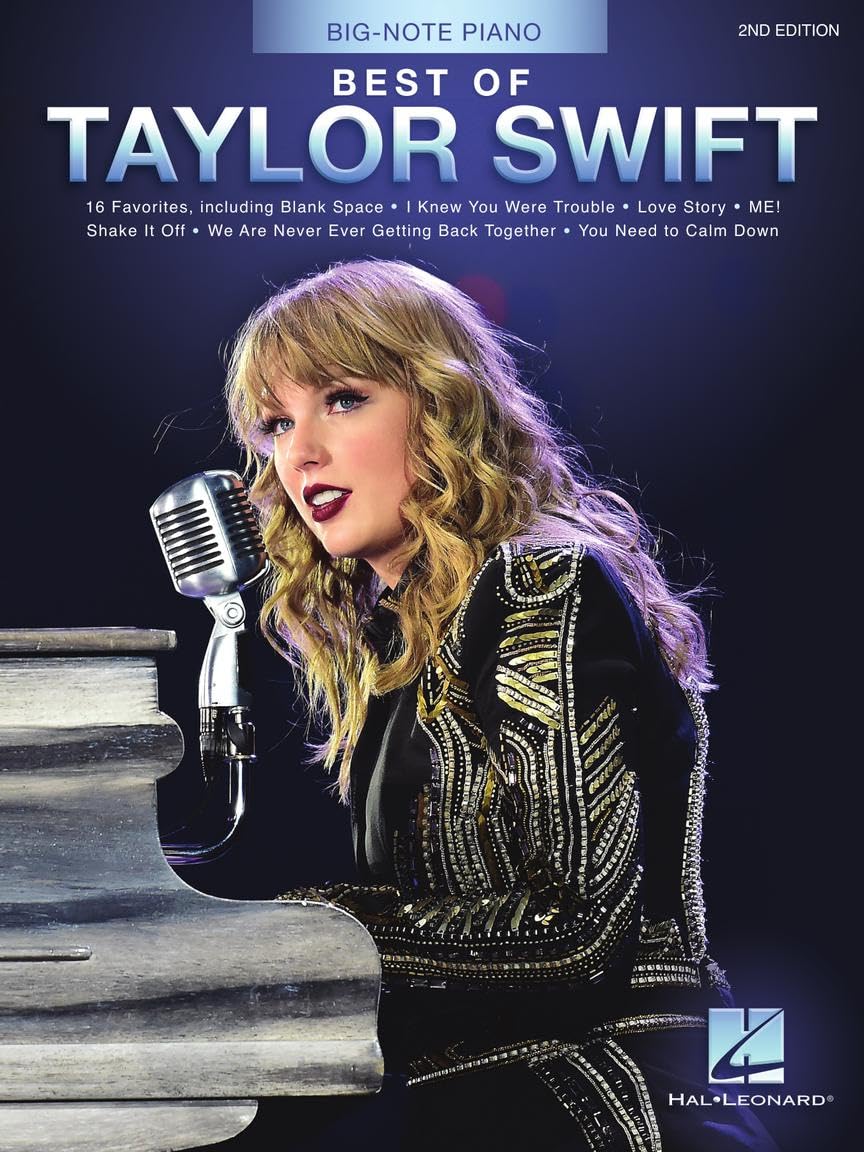 Best of Taylor Swift - 2nd Edition: Big-Note Piano Easy Songbook with Lyrics Sheet Music