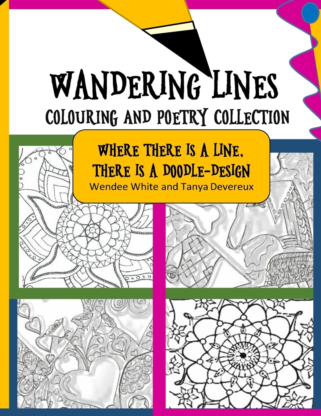 Wandering Lines: Poetry and Colouring Collection Books