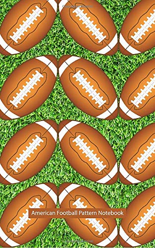 American Football Pattern Notebook: College Ruled Writer's Notebook for School, the Office, or Home! (5 x 8 inches, 78 pages) Books