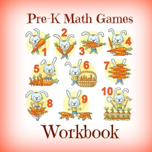 Pre-K Math Games Workbook (Counting and Numbers Games for Preschool kids-Kindergarten Preparation, Band 4) Tiptoi & Games