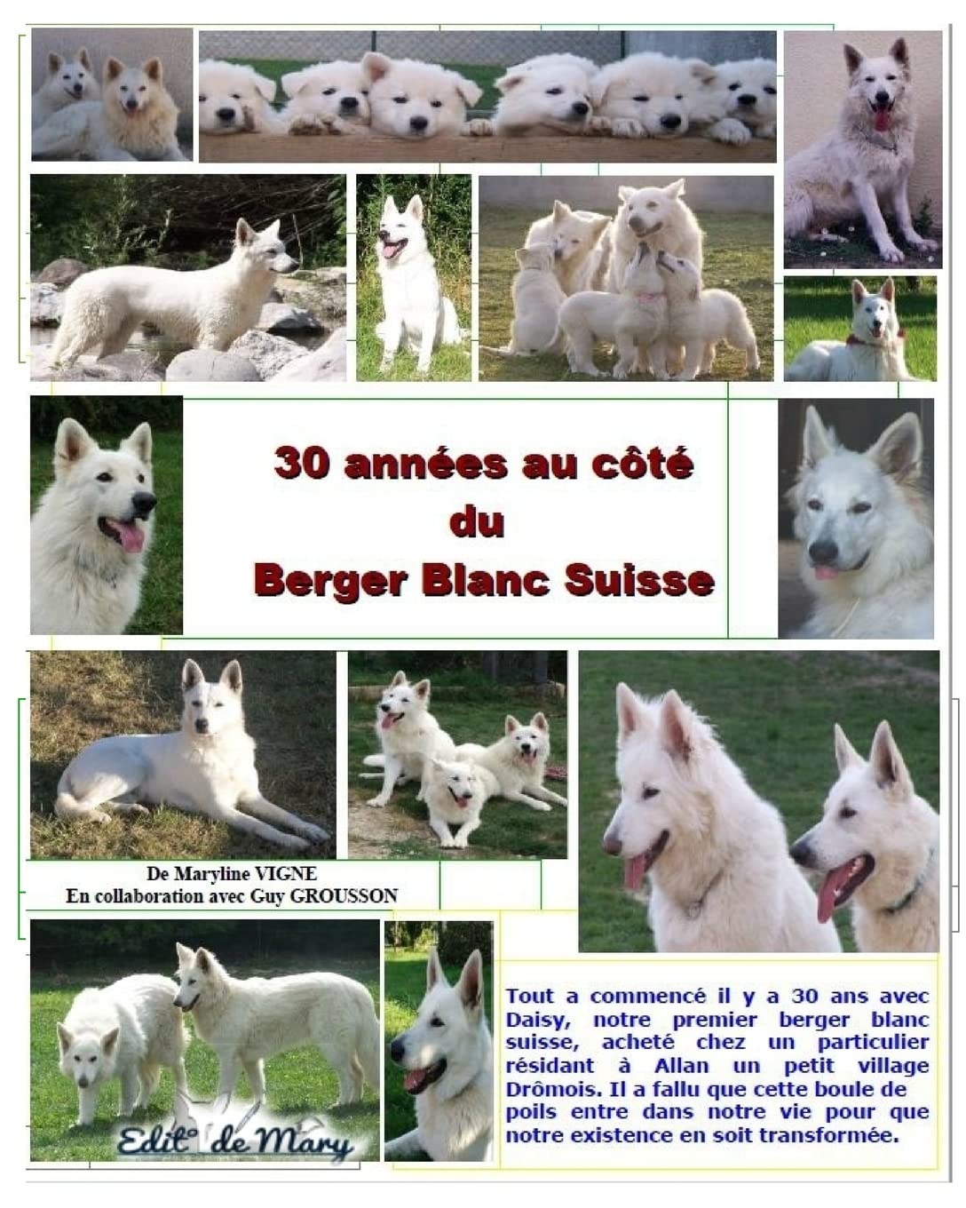30 annees au cote du berger blanc suisse book