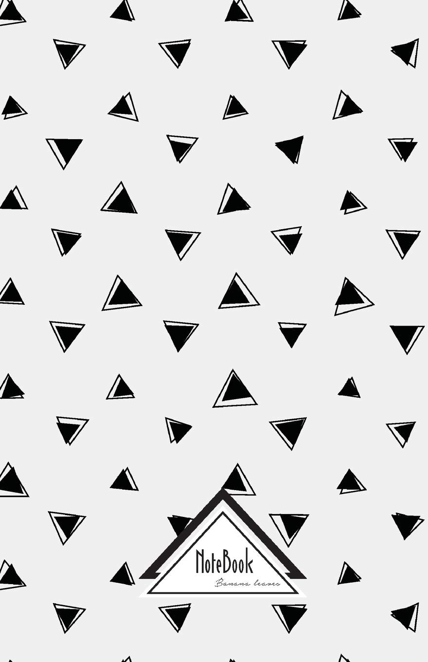 Notebook Journal Dot-Grid,Graph,Lined,Blank No lined: Black White Triangle Tribal Boho Doodles: Small Pocket Notebook Journal Diary, 120 pages, 5.5" x 8.5" (Blank Notebook Journal) Essays & Short Stories