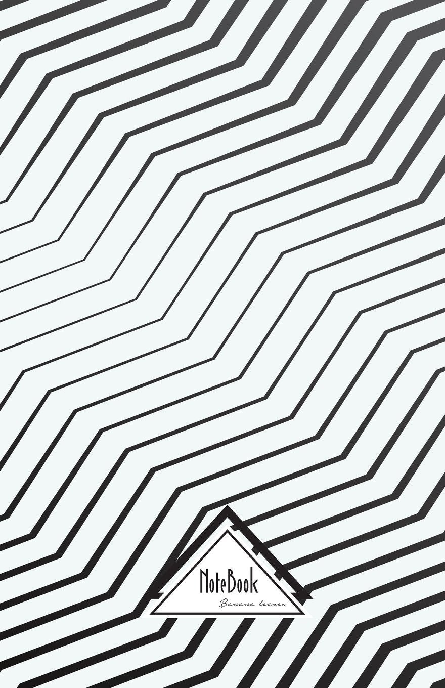 Notebook Journal Dot-Grid,Graph,Lined,Blank No lined: Modern Geometric Zigzag Chevron Black Grey: Small Pocket Notebook Journal Diary, 120 pages, 5.5" x 8.5" (Blank Notebook Journal) Essays & Short Stories