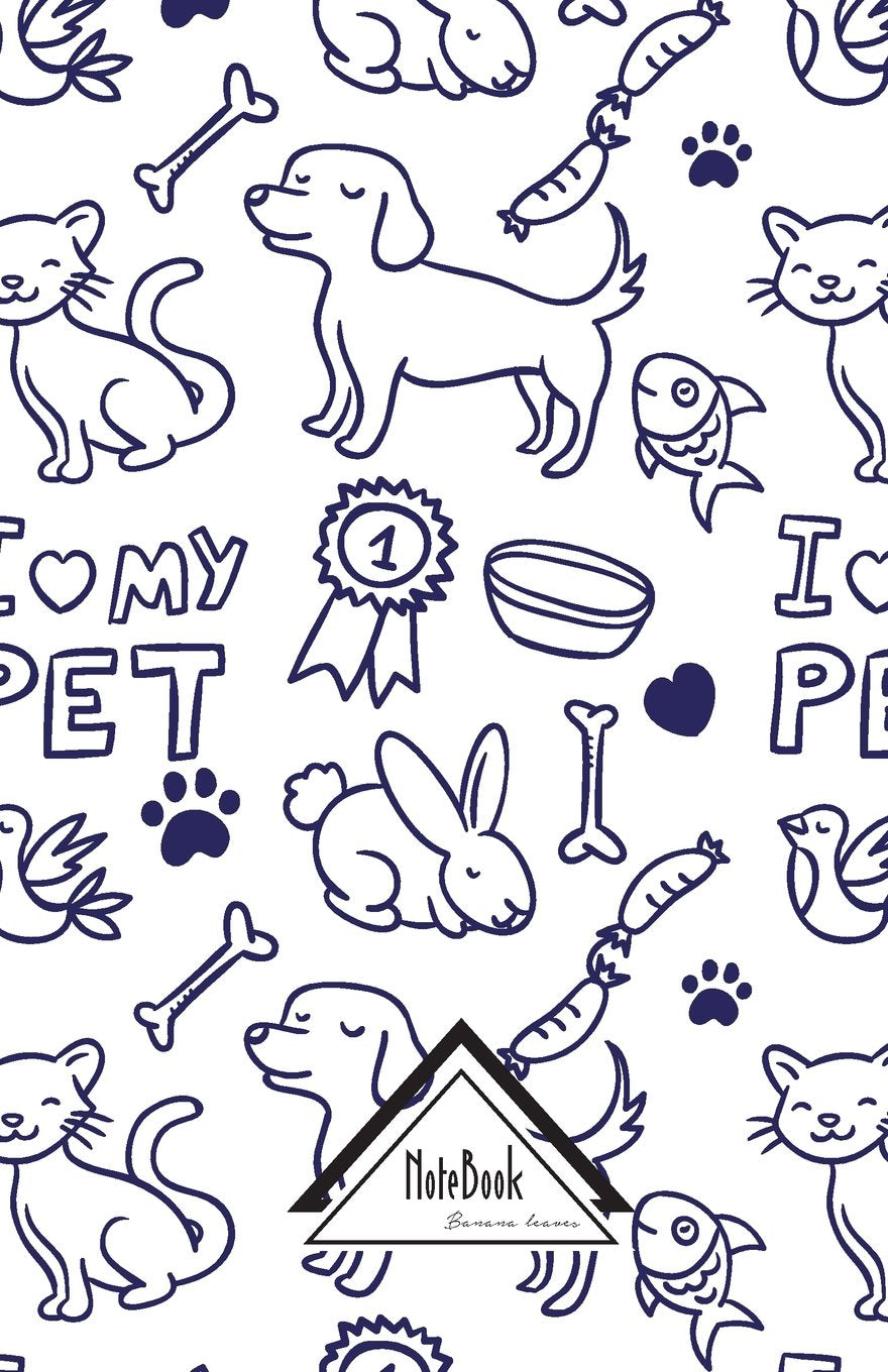 Notebook Journal Dot-Grid,Graph,Lined,Blank No lined: I Love My Pets Pen Doodles Drawing: Small Pocket Notebook Journal Diary, 120 pages, 5.5" x 8.5" (Blank Notebook Journal) Essays & Short Stories