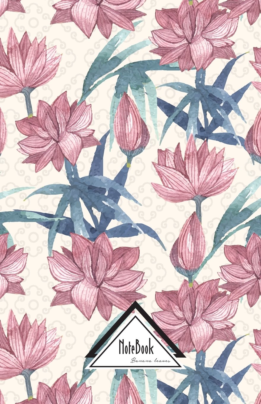 Notebook Journal Dot-Grid,Graph,Lined,No lined: Oriental Pink Lotus Pond Paper: Small Pocket Notebook Journal Diary, 120 pages, 5.5" x 8.5" (Blank Notebook Journal) Learning & Reference