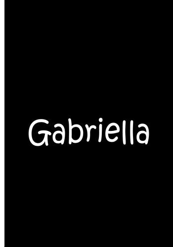 Gabriella - Black Notebook / Extended Lined Pages / Soft Matte Cover: An Ethi Pike Collectible Journal : Custom Books