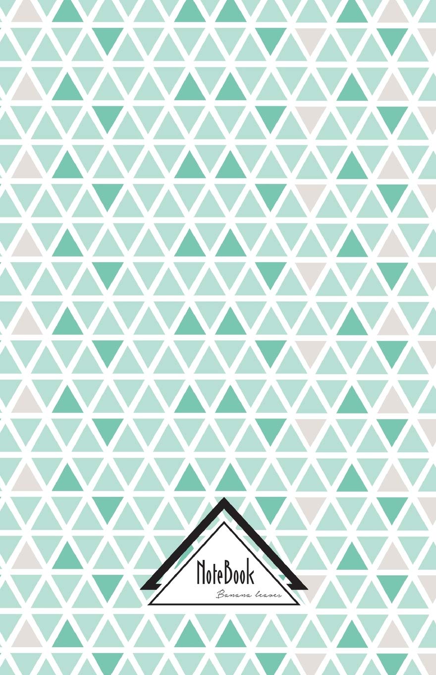 Notebook Journal Dot-Grid,Graph,Lined,No lined : Geometric Triangle Pearl Pastel Green Tile: Small Pocket Notebook Journal Diary, 120 pages, 5.5" x 8.5" (Blank Notebook Journal) Essays & Short Stories