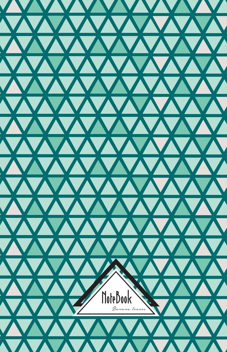 Notebook Journal Dot-Grid,Graph,Lined,No lined : Geometric Triangle Pearl Teal Green Tile: Small Pocket Notebook Journal Diary, 120 pages, 5.5" x 8.5" (Blank Notebook Journal) Essays & Short Stories