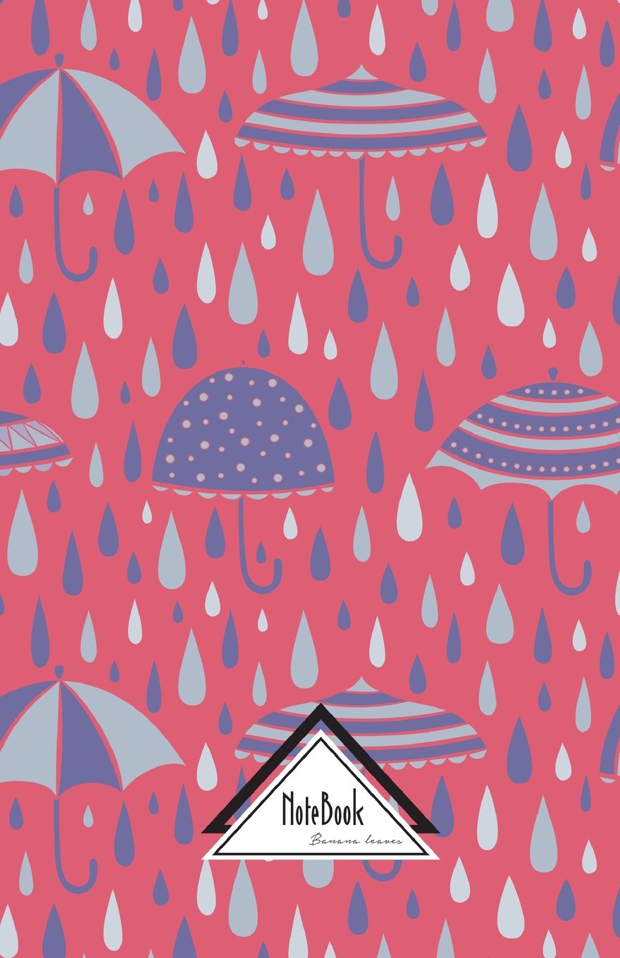 Notebook Journal Dot-Grid,Graph,Lined,No lined : Cute Purple Umbrella Rain Drop: Small Pocket Notebook Journal Diary, 120 pages, 5.5" x 8.5" (Blank Notebook Journal) Essays & Short Stories