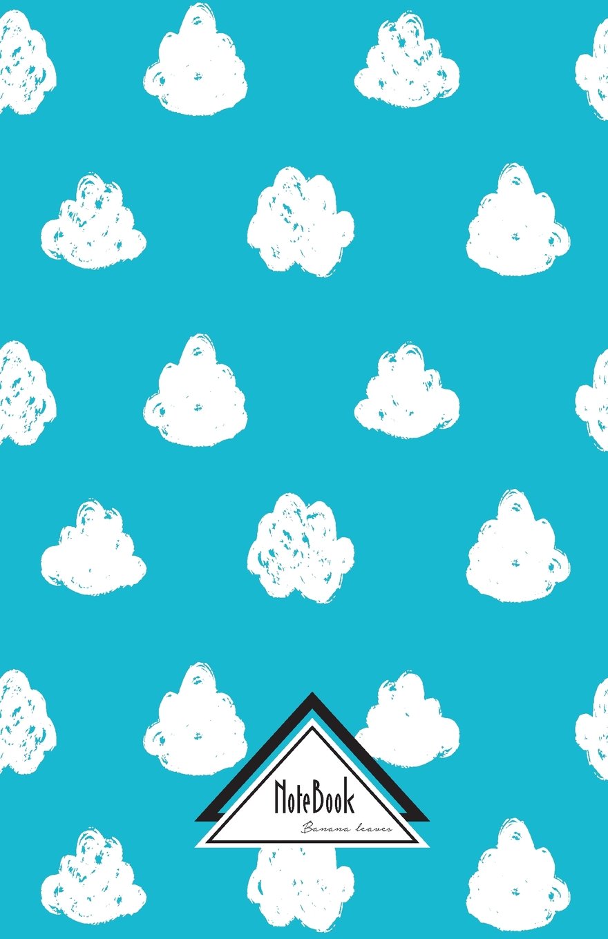 Notebook Journal Dot-Grid,Graph,Lined,No lined : White Cloudy Blue Sky: Small Pocket Notebook Journal Diary, 120 pages, 5.5" x 8.5" (Blank Notebook Journal) Learning & Reference