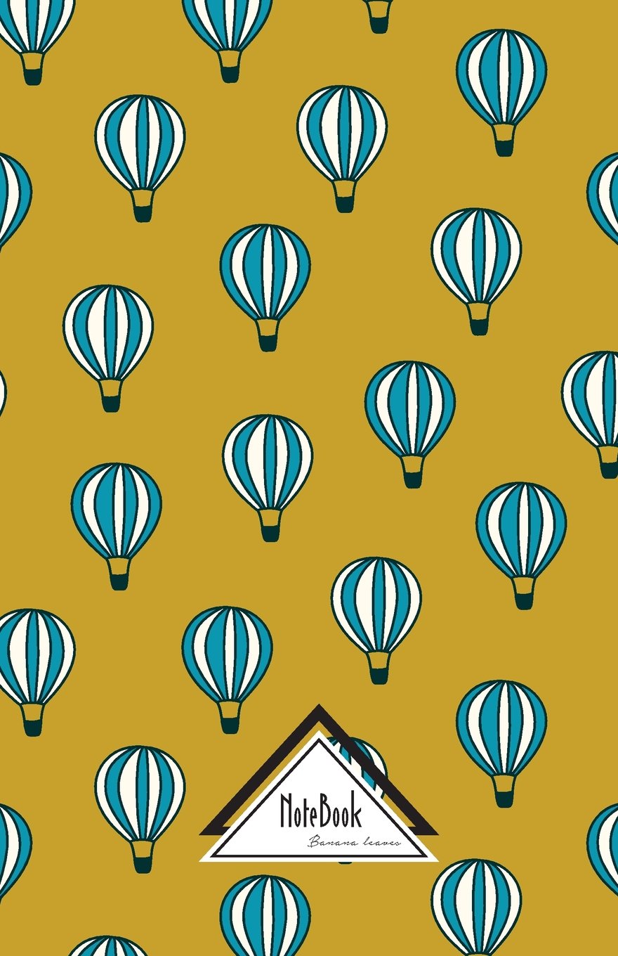 Notebook Journal Dot-Grid,Graph,Lined,No lined : Gold Mustard Air Balloon: Small Pocket Notebook Journal Diary, 120 pages, 5.5" x 8.5" (Blank Notebook Journal) Essays & Short Stories