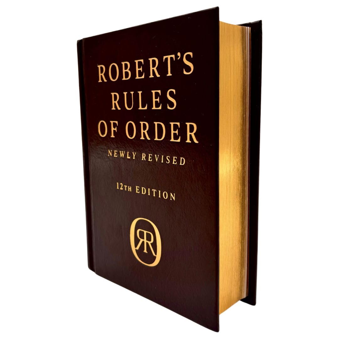 Robert's Rules of Order Newly Revised, Deluxe 12th edition Law