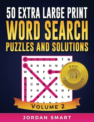 50 Extra Large Print Word Search Puzzles and Solutions: The Best Easy-to-Read Circle-a-Word Puzzles With Fun Themes (Big Font Find a Word for Adults and Seniors, Band 2) Leisure & Fun