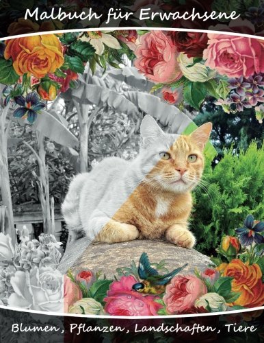 Malbuch für Erwachsene - Blumen, Tiere, Landschaften, Pflanzen: Eine Vielzahl von Abbildungen zum Ausmalen und Entspannen Film, Art & Culture