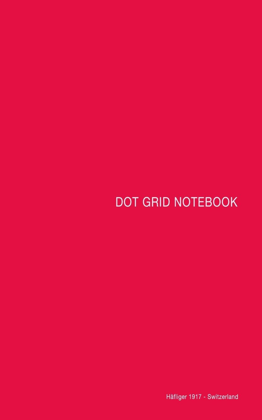 DOT Grid Notebook: Red Cover, 5 x 7, 100 pages Business, Finance & Career