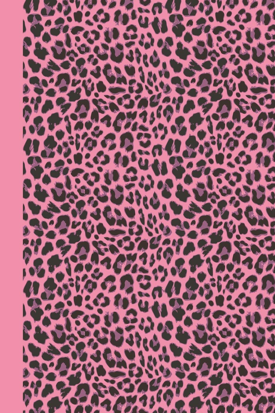 Sketch Journal: Animal Print (Pink Leopard) 6x9 - Pages are LINED ON THE BOTTOM THIRD with blank space on top (Animal Print Sketch Journal Series) Self-help