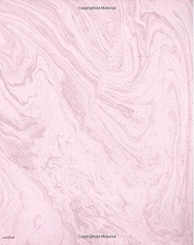 Notebook: Pink Marble, 8 x 10, 120 Pages, College Ruled, Matte Cover Books