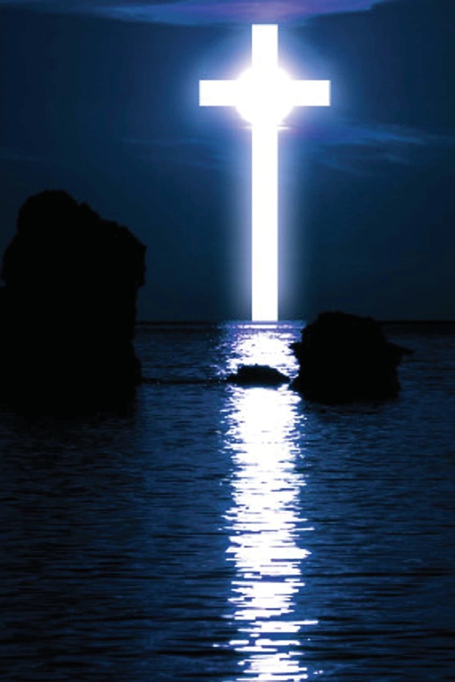 Cross Over Water At Night Journal: (Notebook, Diary, Blank Book) (Inspirational Photo Cover Journals Notebooks Diaries) Self-help
