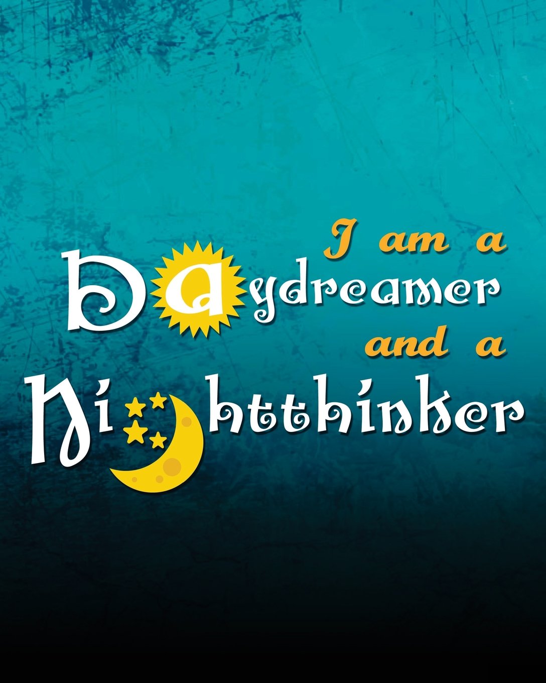 I Am A Daydreamer And A Nightthinker: 8 x 10 Dot Grid Writing Journal Lined, Diary, Notebook for Men & Women (Bullets And Grids, Band 1) Self-help